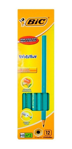 Lápiz Bic Evolution Hb N°2 Pack X6 Cajas De 12un Suchina Sa