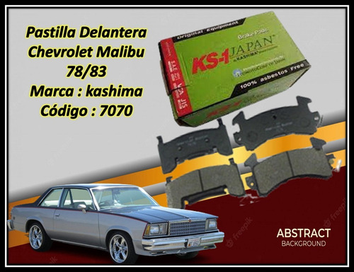 Pastilla De Freno Delantera Chevrolet Malibu 1978-1981 #7070