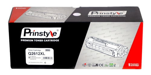 Toner Prinstyle 12a 3.600 Pág 12x Q2612a. Iso 19752