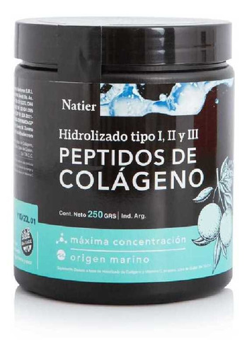 Peptidos De Colageno Natier 250gr Mejora La Salud 