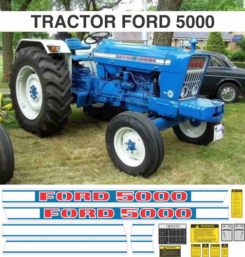 Kit Calcomanías Para Tractor Ford 5000