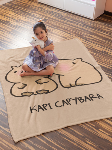Cobija Frazada Capibara Regalo Para Novios Enamorados
