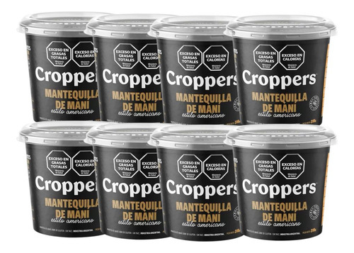 Croppers Mantequilla De Mani Estilo Americano 305gr Pack X8