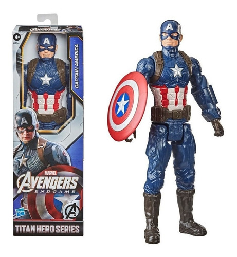 Boneco Avengers Titan Hero Capitão América 30 Cm