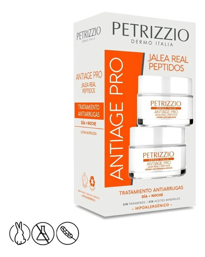 Set Cremas Petrizzio Jalea Real Peptidos Antiage Pro