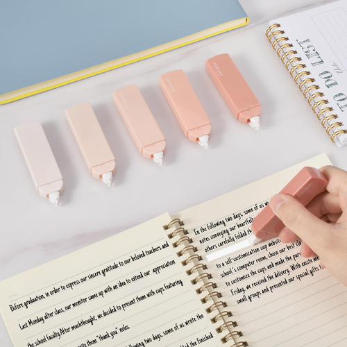 Cintas De Corrección Blancas Para Escritura Juego De 6 Unida