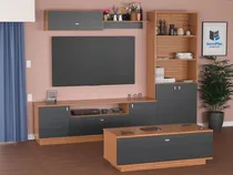 Comprar Combo Mesa Tv + Biblioteca + Mesa Ratona + Repisa Modular