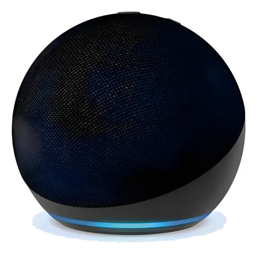 Assistente virtual Amazon Echo Dot de 5ª geração, cor branca, cor preta