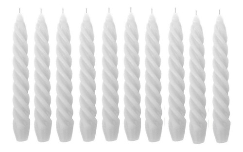 10 Velas Torcida 17 Cm Decoração Festa Casamento P/ Castiçal