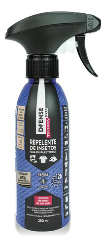 Repelente De Insetos Mosquitos D-fense Pro 250ml - Haxea