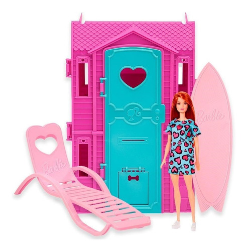 Brinquedo Playset Verao Casa Da Barbie Surf Studio Fun 85825