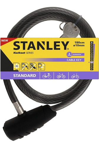 Linga Candado Cadena Bicicleta Moto 1.8 Mts Stanley S741-157