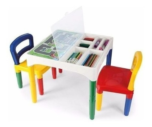 Mesa Mesinha Didática Infantil Com Cadeiras - Poliplac