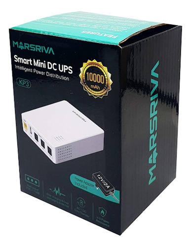 Ups Smart Mini 10000mah Para Router Modem Wifi Usb + Dc X3