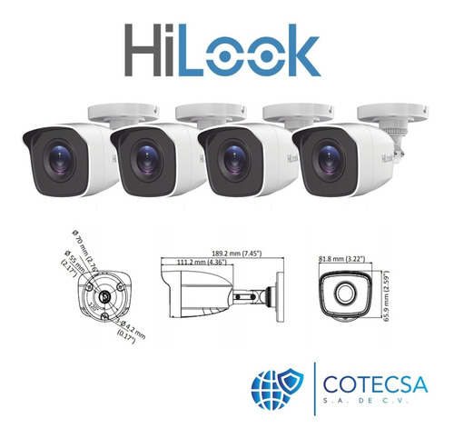 Imagen 5 de 8 de Kit Video Vigilancia 4 Cámaras Hd 720p 1mp Hilook 500gb