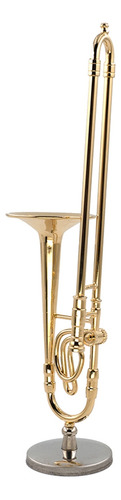 Modelo De Trombón De Cobre Puro En Miniatura De 12 Cm Con So