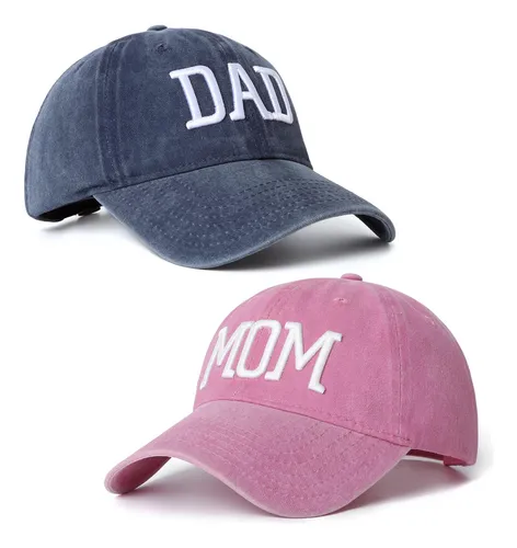 Juego De 2 Gorros Para Mamá Y Papá, Gorras De Béisbol Bordad
