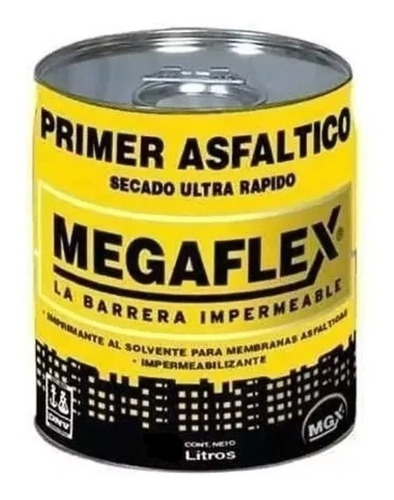 Pintura Asfaltica Megaflex Secado Super Rápido  X1 Lts Frías