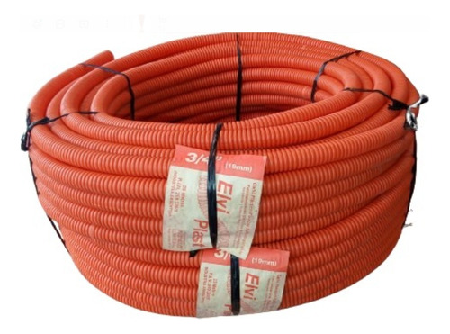 Pack X 2 Rollos Corrugado 3/4  Naranja (x 25mts C/u)