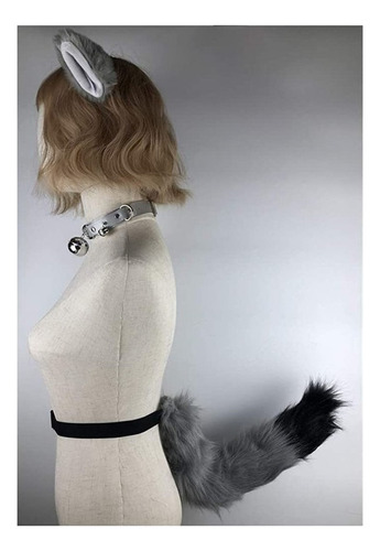 Gargantilla De Cuello Con Orejas De Gato Y Cola De Zorro