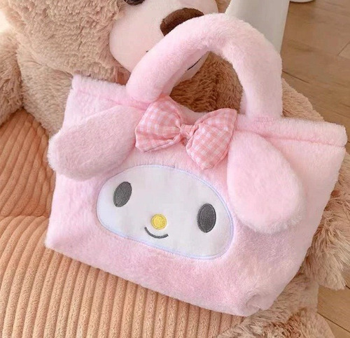 Cartera Bolso My Melody De Plush Rosa Claro Lisa Rosa Claro