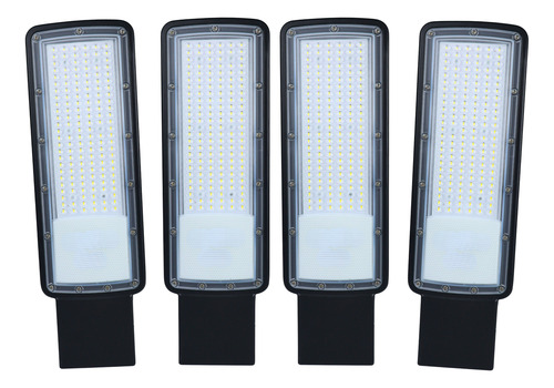 Kit 4 Luminária Led P/ Poste 200w Iluminação Publica Bivolt