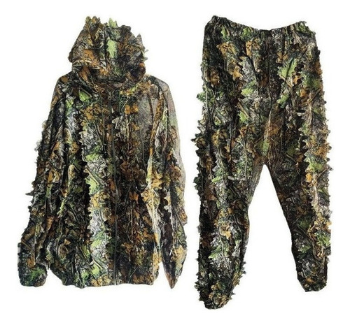 Ghillie Traje Cazador Camuflaje Ropa Caza Hombre Nuevo 3d M