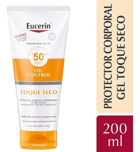 Eucerin Sun Oil Control Toque Seco Corporal Fps50+ 200ml