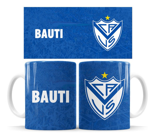 Taza Vélez Sarsfield - Nombre Personalizado - Cerámica