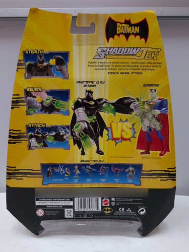 Batman Vs Superman Shadow Tek Mattel 2007 The Batman