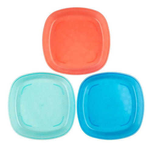 Pack De 3 Platos Para Niños Pequeños Color Varios