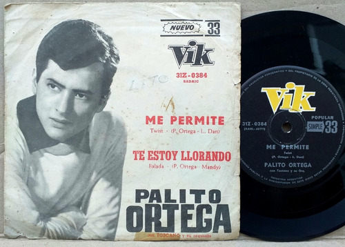 Palito Ortega - Me Permite - Simple Vinilo Año 1964