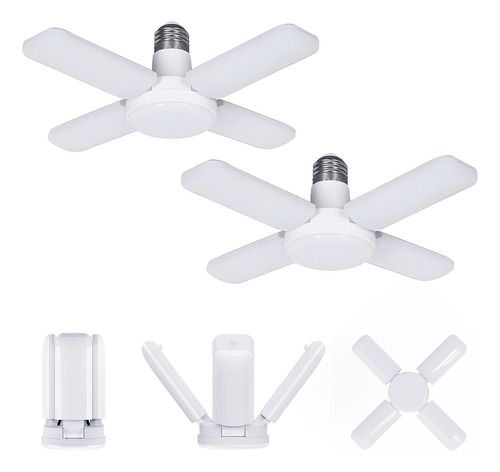 2pzs Lámpara De Cuatro Hojas Luminaria Plafon Para Techo 36w
