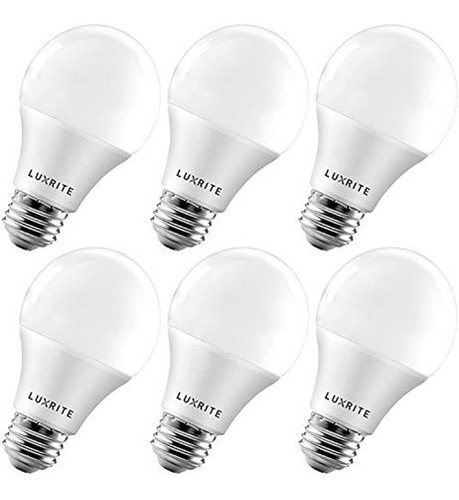 Luxrite A19 Bombilla Led Equivalente A 60 Vatios, 5000 K Bla