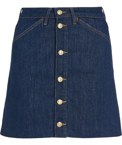 Mini Falda Con Botones Tommy Hilfiger