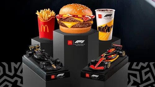 Miniatura Carro Formula 1 Mc Donalds F1 O Filme 1/43 1 Un Vermelho