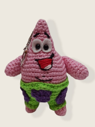 Llavero Patricio Estrella Amigurumi, Hecho A Mano