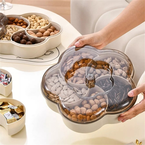 Bandeja Botanero Contenedor Alimentos 5 Compartimiento Snack