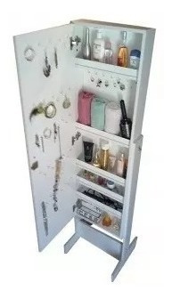 Porta Bijouterie O Cosmeticos Bijoutero Con Espejo De Pie Cuerpo Entero Con Cerradura - 2018
