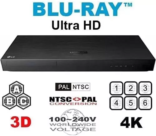 Blu-ray Dvd LG Ubkm9 4k 3d Região A1 Dolby Atmos