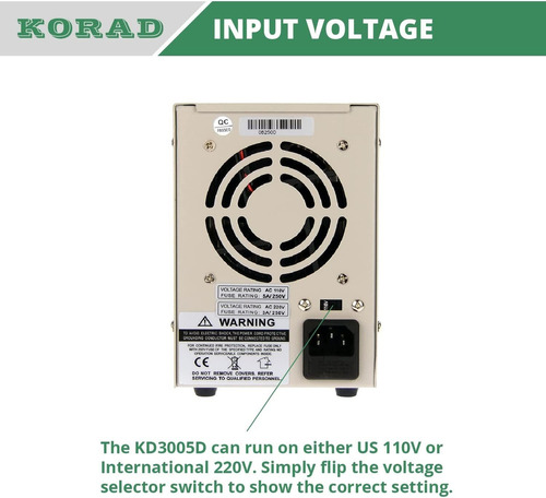 Korad Kd3005d - Precision Variable Adjustable 30v, 5a Dc Lin