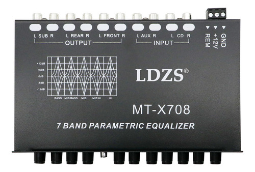 Reproductor De Audio Car Crossover Eq Band, Ecualizador Mult