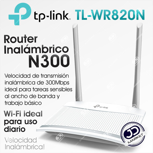 Router Wifi Inalámbrico N 300mbps, Tp-link Tl-wr820n
