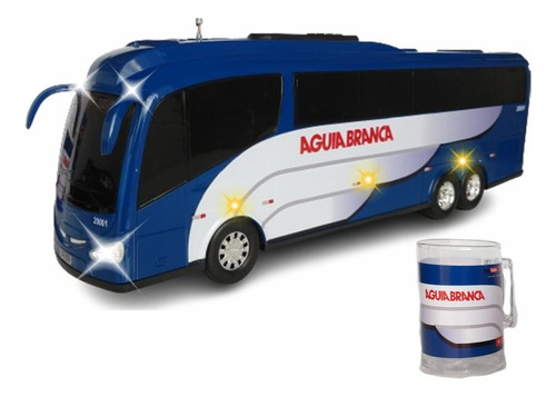 Ônibus Águia Branca Com Seta Pisca Alerta Farol Luz Auxilar