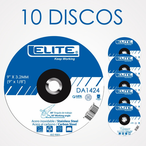 Disco Corte Abrasivo Para Metal 9  X 3.2mm 