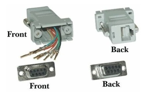 Ficha Cupla Cable Db9 Serial 232 Hembra - Hembra Y Macho