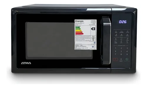 Microondas Atma Matdgb28uap 28lts Atma 900w Con Grill Negro