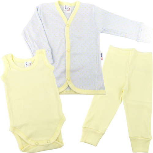 Roupa De Bebê Conjunto Pagão 3 Peças Casaco Body E Calça