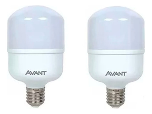 02 Lampada Led 30w Avant Forte Area Grande E27 Luz Branca