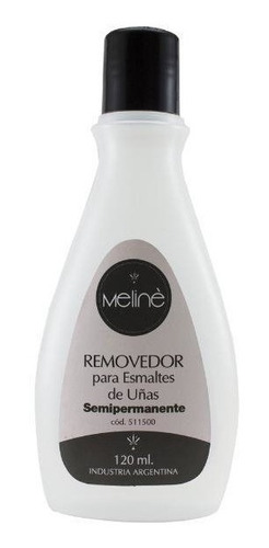 Removedor Meline Para Esmalte Sermipermanente X120cc